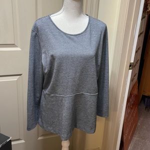 Ann Taylor Black and White Checkered Shirt